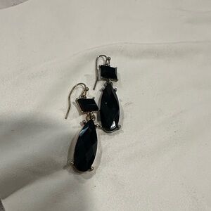 Elegant Black Drop Earrings